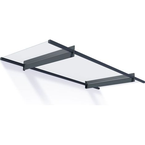 Palram - Canopia Vordach Nancy 2050 Anthrazit 94x206x14 cm