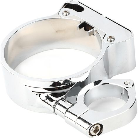 Support Moto CNC Bracket Déplacement Compteur pour XLH 1200 883 XL 1200L, Montage Guidon, Support Métal Argenté Électrolytique (1/3)