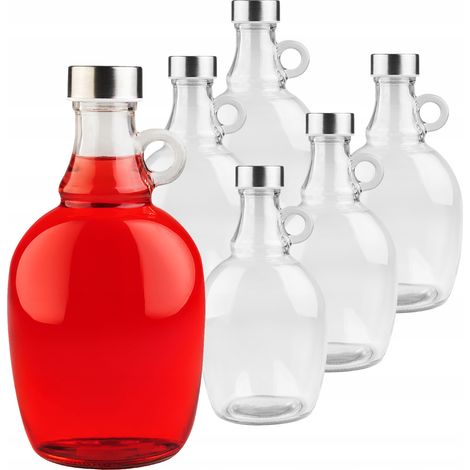 Set – 6 x 1-Liter-Flaschen mit Deckel