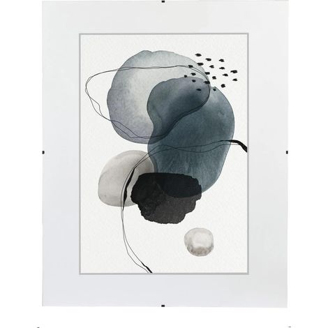 Cadre Photo sans bordure, 15 x 21 cm, Verre Reflex, Transparent (1/2)