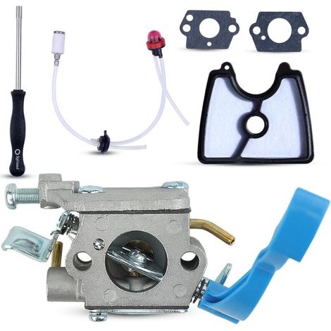 Kit Carburateur pour Husqvarna 125B 125BVX 125BX, Pièces de Rechange Accessoire Moteur Numéro de Pièce OEM C1Q-W37 Kit de Mise au Point du Carburateur (1/4)