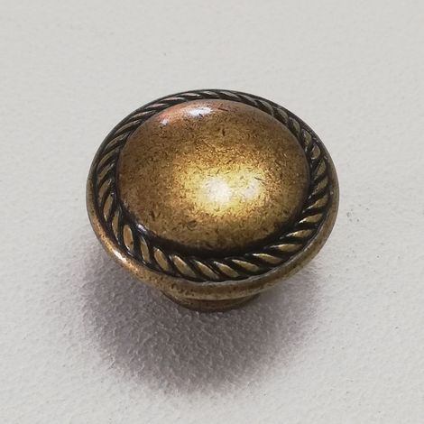 Pomolo florence da 30mm in ottone anticato (1/2)