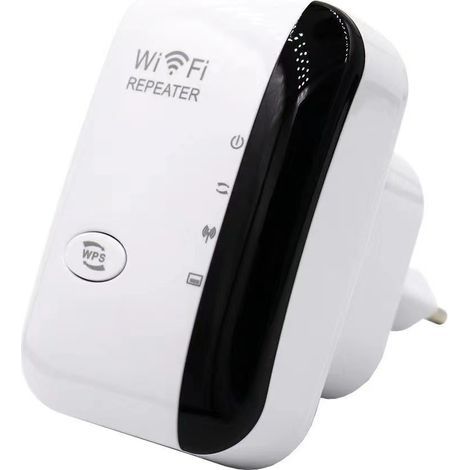 Répéteur WiFi 300Mbps, Amplificateur WiFi Repeteur Booster de signal, WiFi Extender WiFi Booster, RJ45, Protection WPS (1/5)