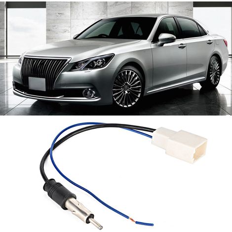 ABS-Autoradio-/CD-Antenne mit Verstärker, weibliches Adapterkabel kompatibel mit Toyota Crown (1/5)