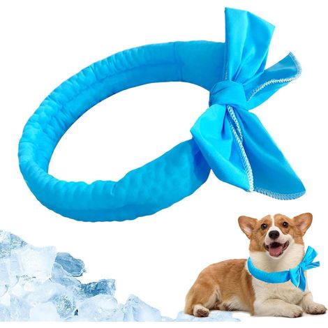 Kühlbandana für Hunde Instant Baumwoll-Bandana Outdoor-Katzen-Eiskragen-Tuch für Klein Mittel Groß Innen Außen Zuhause Reisen Täglich Wandern Camping (1/5)