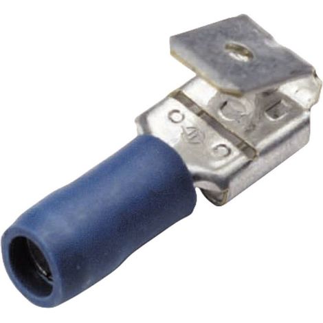 Cosse clip 6.3 mm x 0.8 mm Cimco 180282 avec dérivation 180 ° partiellement isolé bleu 1 pc(s) D24650