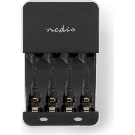 Cargador de baterias nimh aaaaa 12 v cc carga de mantenimiento euro tipo c cee 716 tipo de bateria energia aa aaa blanco negro