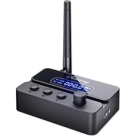 Récepteur audio sans fil Bluetooth 5.3 OPT à fibre optique avec AUX, prise RCA 3,5 mm vers optique et clé USB. (1/5)