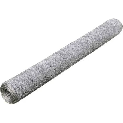 Maison Exclusive - Maschendraht Verzinkter Stahl 25×0,5 m Silbern