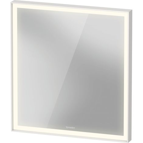 Duravit L-Cube Spiegel mit integrierter Beleuchtung, eckig,