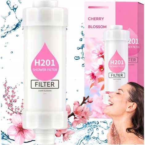 Filtro de fragancia para agua de ducha con aroma a flor de cerezo. Cartucho para grifo. (1/5)