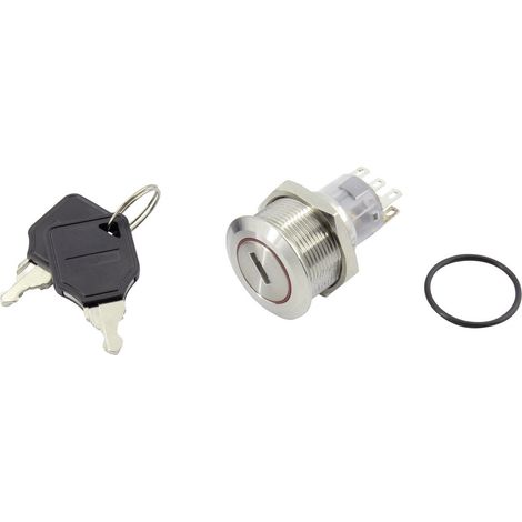 TRU COMPONENTS 1602520 TC-GQ22-A-22Y/31/S203 Schlüsselschalter 250 V 5 A 2 x Aus/Ein/Ein 2 x 45 ° IP