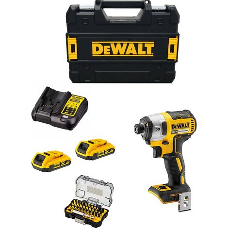 Schlagschrauber DeWALT DCF887D2T (2 x 2,0 Ah + DCB107 + TSTAK II) + Set mit 32 Schrauber bits Impact Torsion (1/5)
