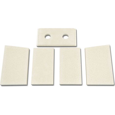 Habillage de foyer B pour poêles à cheminée Automat de Caminos - vermiculite - 5 pièces