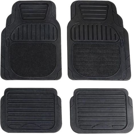 Cartrend Tappeti universali per auto neri 70 x 50 cm
