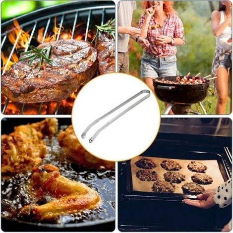 Pince Barbecue - Acier Inoxydable - Pour Saisir Et Retourner Sausisses - 38 Cm - 1 Piece (1/4)