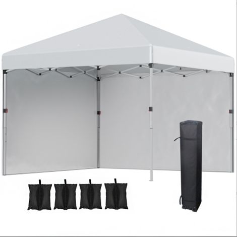 Tente pliante 3x3 m avec parois latérales, barnum pliable imperméable, hauteur 2,88 m, structure robuste pour jardin, terrasse et événements