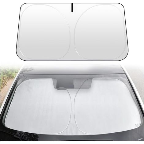 Pare-Soleil pour Pare-Brise De Voiture, Protecteur De Pare-Soleil Avant Bloque Les Rayons UV Protection Solaire, UV Protection Parasol Voiture Isolation, pour Véhicule Et Camion(145x80cm) (1/5)