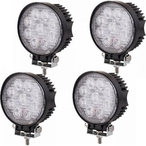 TRADE SHOP - 4 X 27w Led Luce Faro Lampada Da Lavoro Faretto Auto Camion Jeep Suv 12v 24v - (1/2)