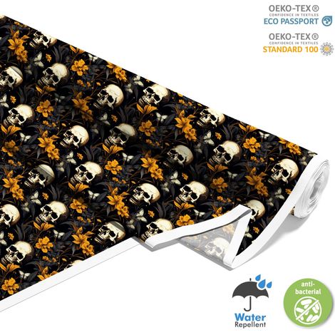 TESSUTI DECORATIVI PER ESTERNI OXFORD - Motivo Teschio I DX4504 (1/5)