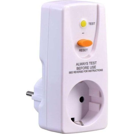 Intermediate shock protection socket 16A - 220-250V 10mA - Electrical safety - For home and office - Electricians and DIYers (1/4)