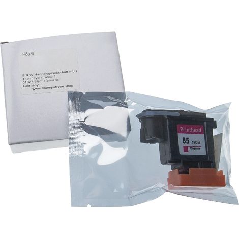 vhbw Printhead compatible with HP DesignJet 10PS, 20PS, 50PS, 30, 90, 120, 130 Printer - magenta, Refurbished