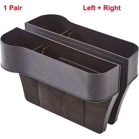 (1 paire) Organisateur de siège auto, boîte de rangement pour fente, compartiment pour portefeuille et téléphone, accessoires auto (1/5)