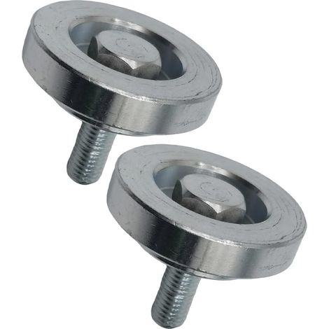Lot de 2 boulons de rechange pour tondeuse à gazon Craftsman 532180334 - Métal argenté (1/5)