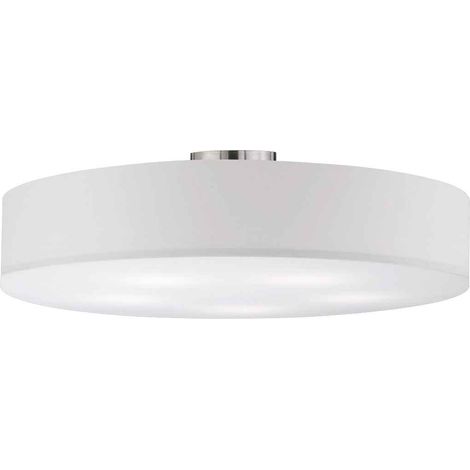 Plafoniera Soffitto Interno Tonda 10W 5 Luci Diffusore Tessuto Bianco GD Trio (1/4)