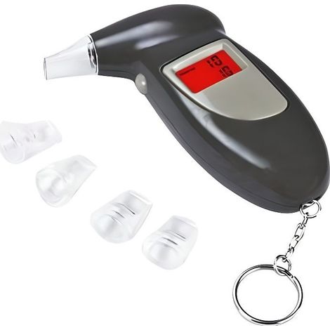 Éthylotest Électronique Alcootest Numérique Trousseau Portable Alcool Testeur Numérique d'alcoolémie (1/4)