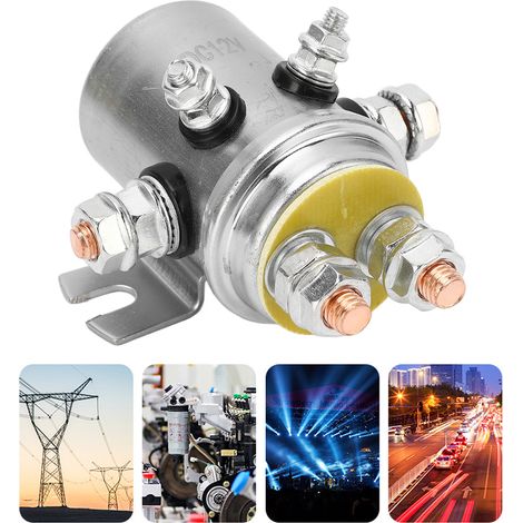 Relais de treuil électrique 300 A, interrupteur électromagnétique pour moteur, relais haute intensité, relais de treuil 4255, 12 V CC (1/5)