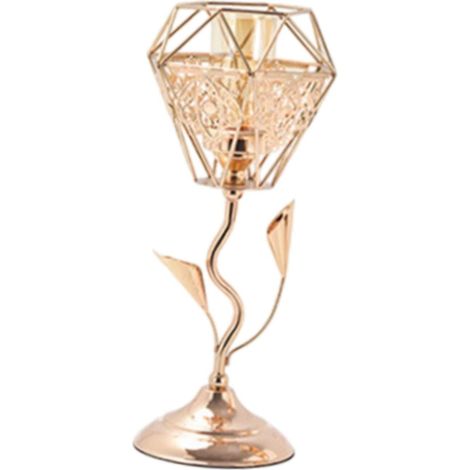 Bougeoir en verre, décoration créative pour la maison, idéal pour un mariage ou une fête d'anniversaire (petit format). (1/5)