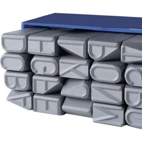 Juego abecedario GRAVUREM 27 piezas 20 mm medidas especiales A-Z