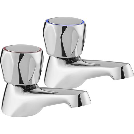 Deva Vitality Round Basin Taps Pair - Chrome (1/3)