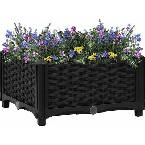 vidaXL Fioriera Rialzata 40x40x23 cm in Polipropilene