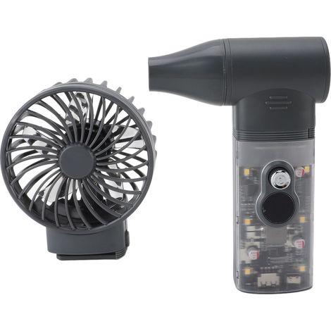 Mini souffleur à jet d'air rechargeable USB, multifonction, silencieux, 30 vitesses réglables, mini ventilateur turbo portable (1/3)