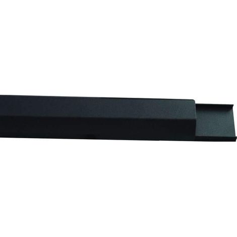 Canalina in alluminio Metronic 50 cm nera