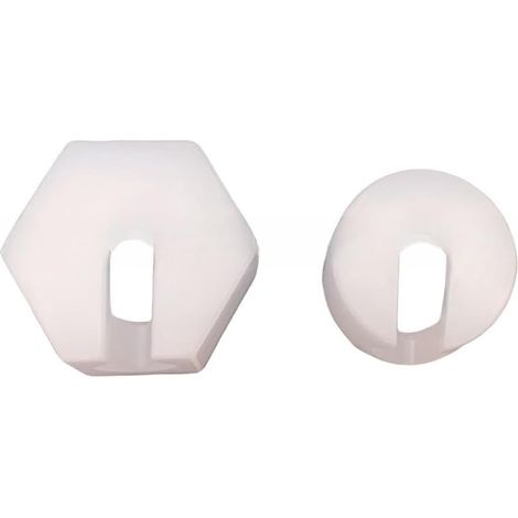 Écrou de rechange pour SodaStream Jet, Easy, 1.0 et 2.0 - Capuchon en plastique blanc pour machine à gazéifier - Pièce de réparation de valve de cylindre (1/5)