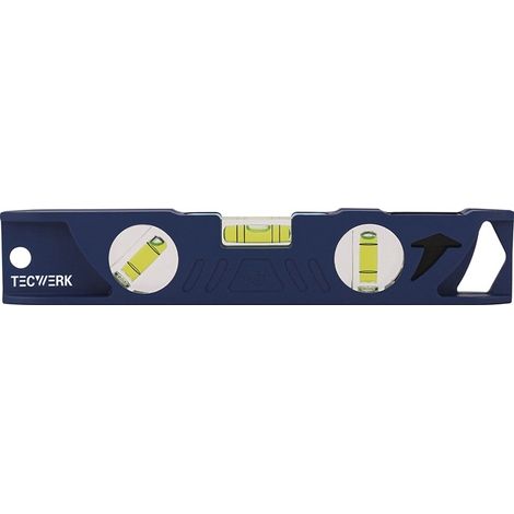 TECWERK Wasserwaage Torpedo 25cm ± 1,0 mm/m TECWERK