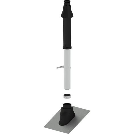 Remeha Kit de base PPS RUD2, DN 60/100, toit incliné, anthracite, W01317