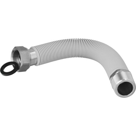 Tuberia Extensible Agua Acero Inoxidable Corrugado. Longitud de 22,5 a 30 cm. Tomas 3/4 (1/5)