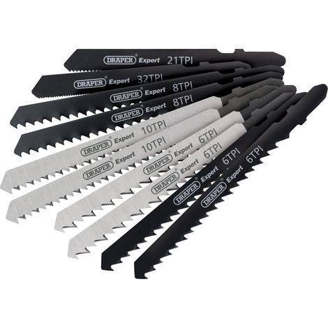 Draper Expert 81736 10-Piece Set of Jigsaw Blades in Black/Silver (1/5)