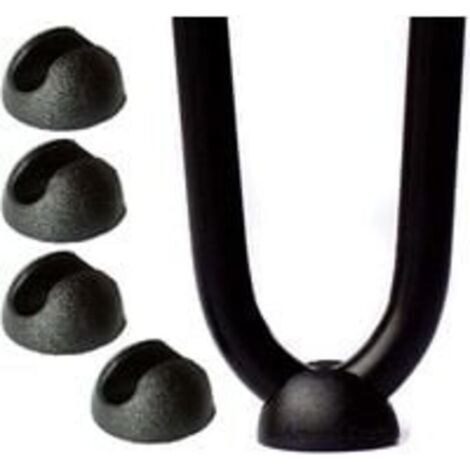 Lot de 10 protections en silicone pour pieds de meubles en forme d’épingles à cheveux - Noir（10mm） (1/5)
