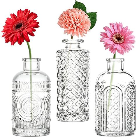 Mini vases en Verre Vintage décoratifs pour décoration de Table, centres de Table, décorations de Mariage (1/5)