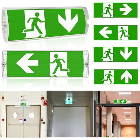 Éclairage d'Urgence à LED, Lumière Continue d'Évasion Avec Batterie 3h et Bouton de Test Manuel (1/5)