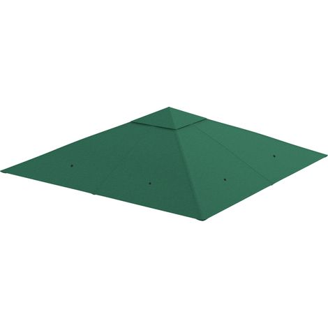 Ersatzdach für einen 3x3 m großen grünen Pavillon, aus hochdichtem, UV-beständigem Polyestergewebe (180 g/m²).