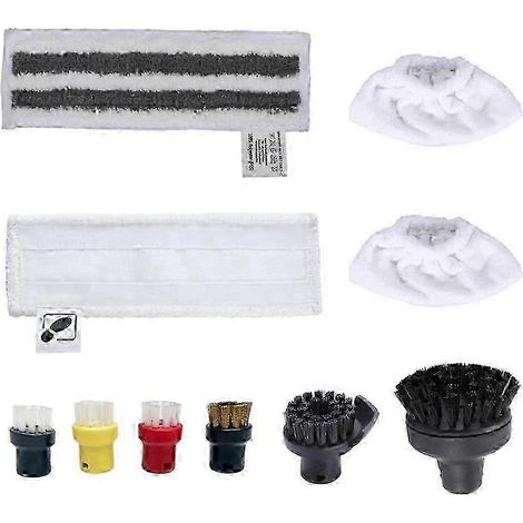 Accessoires compatibles avec le nettoyeur vapeur Easyfix SC2, SC3, SC4 et SC5 : kit de chiffons en microfibre et buse pour sols (1/5)