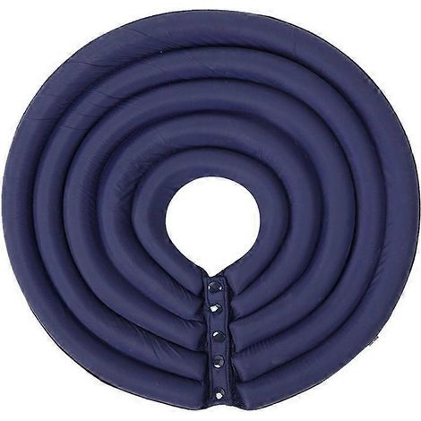 Verstellbarer und leichter Genesungskragen für Hunde und Katzen, Größen S/M/L/XXL, marineblau, ideal für die postoperative Genesung.