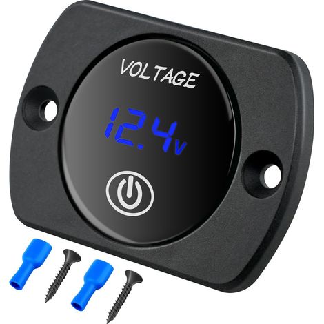 12V (24V) Batterieanzeige mit digitalem Voltmeter, 12V Batterieladeanzeige, Spannungsanzeige für Auto, Wohnmobil, Boot, Motorrad (1/5)