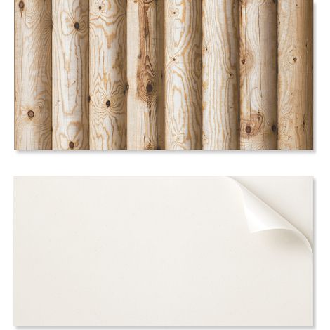 Panel de vinilo autoadhesivo impreso de 120 x 60 cm con veta natural.